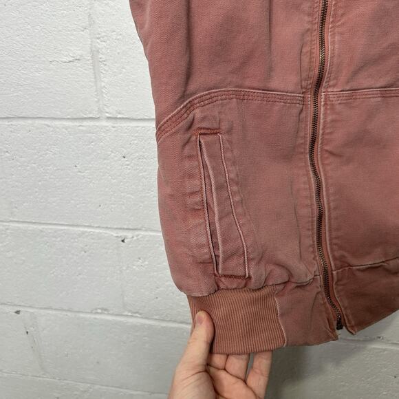 Y2K Carhartt Wildwood Sherpa-Lined Vest “Pink Rose” 102253 - Picture 5 of 9